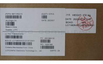 Lenovo 5M11H62215 MECH_ASM BL KB GY FPR ARA SRX