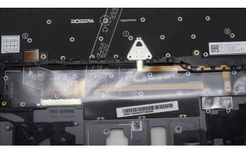 Lenovo 5M11H62255 C-Cover with keyboard, French, Grey, Backlight, Fingerprint, US