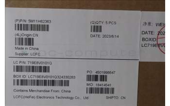 Lenovo 5M11H62363 MECH_ASM BL KB GY FPR WW 058 FRA SRX