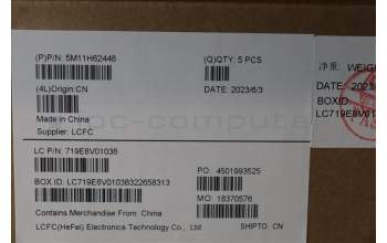 Lenovo 5M11H62448 MECH_ASM BL KB GY FPR WW JPN SRX