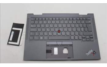 Lenovo 5M11H62464 MECH_ASM BL KB GY FPR WW NORDIC SRX