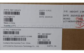 Lenovo 5M11H62478 C-Cover with keyboard, Russian, Grey, Backlight, FingerPrint, WWAN, US