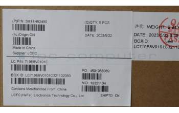 Lenovo 5M11H62490 C-Cover with keyboard, Swedish/Finnish, Grey, Backlight, WWAN, Fingerprint, UK