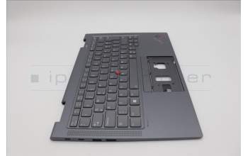 Lenovo 5M11H62504 C-Cover with keyboard, Turkish, Grey, Backlight, FingerPrint, WWAN, UK