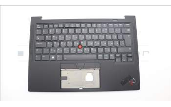 Lenovo 5M11H62594 C-Cover with keyboard, Bulgarian, Black, Backlight, Fingerprint Reader, UK