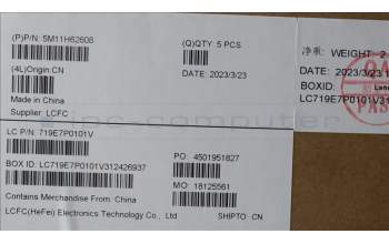 Lenovo 5M11H62608 MECH_ASM BL KB BK FPR ENG CHY