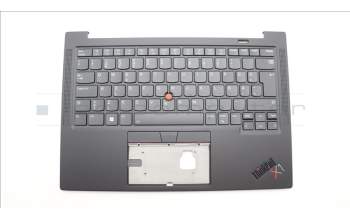 Lenovo 5M11H62614 C-Cover with keyboard, Estonian, Black, Backlight, Fingerprint Reader, UK
