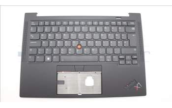 Lenovo 5M11H62643 C-Abdeckung mit Tastatur, Ungarisch, Schwarz, Hintergrundbeleuchtung, Fingerabdruck