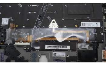 Lenovo 5M11H62751 C-Cover with keyboard, Bulgarian, Black, Backlight, Fingerprint Reader, UK