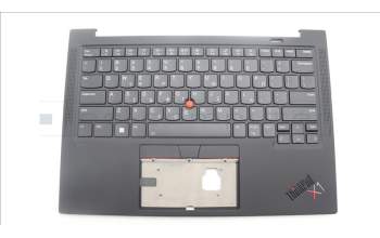 Lenovo 5M11H62787 C-Cover with keyboard, Greek, Black, Backlight, Fingerprint, WWAN, US