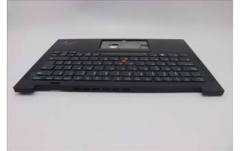 Lenovo 5M11H62830 C-Cover with keyboard, Portuguese, Black, Backlight, WWAN, Fingerprint, UK