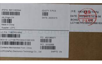 Lenovo 5M11H62844 MECH_ASM BL KB BK FPR WW SPA SRX