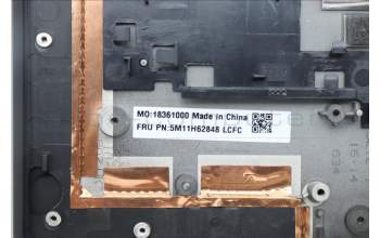 Lenovo 5M11H62848 C-Cover with keyboard, Swedish/Finnish, Black, Backlight, Fingerprint, WWAN, UK