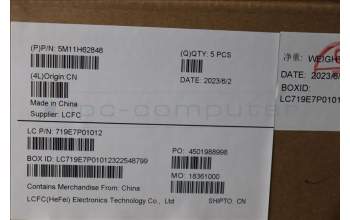 Lenovo 5M11H62848 C-Cover with keyboard, Swedish/Finnish, Black, Backlight, Fingerprint, WWAN, UK