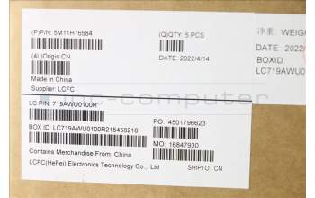 Lenovo 5M11H76584 MECH_ASM FHD_TCH_Laibao+LGD_IR+RGB_IG