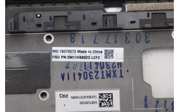Lenovo 5M11H88923 MECH_ASM BL KB BK FPR WW MAO CHY