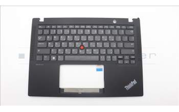 Lenovo 5M11H89005 C-Cover with keyboard, Hebrew, Black, US