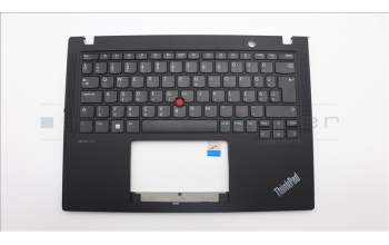 Lenovo 5M11H89007 C-Cover with keyboard, Hungarian, Black, UK
