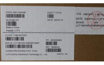 Lenovo 5M11H94349 C-Cover with keyboard,UK English,Black