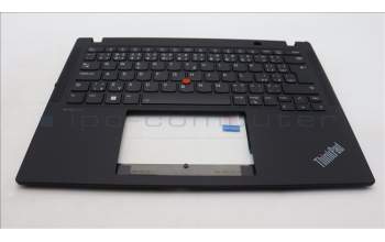Lenovo 5M11H94373 C-Cover with keyboard, Czech Slovakian, Black, Backlight, UK