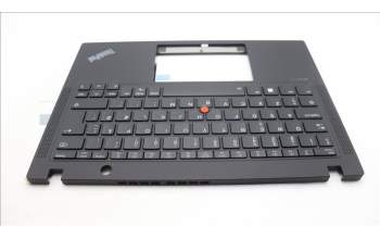 Lenovo 5M11H94376 C-Cover with keyboard, Danish, Black, Backlight, UK