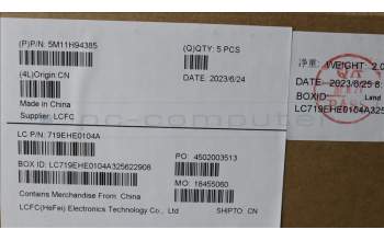 Lenovo 5M11H94385 MECH_ASM BL KB BK MG EURO ENG LTN