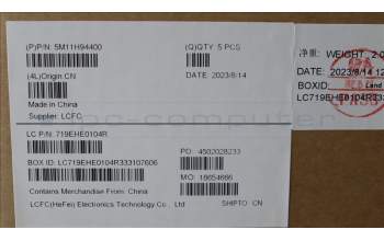 Lenovo 5M11H94400 C-Cover with keyboard, Hebrew, Black, Backlight, US