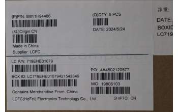 Lenovo 5M11H94486 C-Cover with keyboard, Czech Slovakian, Black, Backlight, WWAN, UK