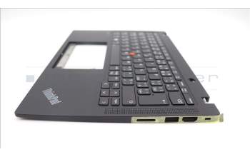 Lenovo 5M11H94487 C-Cover with keyboard, Czech Slovakian, Black, Backlight, WWAN, UK