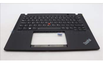 Lenovo 5M11H94496 C-Cover with keyboard, Estonian, Black, Backlight, WWAN, UK