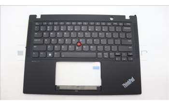 Lenovo 5M11H94499 C-Cover with keyboard, US English Euro, Black, Backlight, WWAN, US