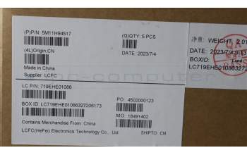 Lenovo 5M11H94517 MECH_ASM BL KB BK MG WW HUN LTN