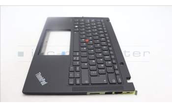 Lenovo 5M11H94520 C-Cover with keyboard, Icelandic, Black, Backlight, WWAN, UK