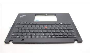 Lenovo 5M11H94535 C-Cover with keyboard, Spanish LA, Black, Backlight, WWAN, UK