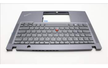 Lenovo 5M11H94603 C-Cover with keyboard, US English Euro, Grey, Backlight, US