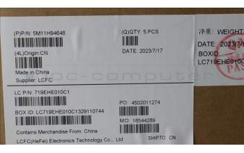 Lenovo 5M11H94648 MECH_ASM BL KB GY AL THAI CHY