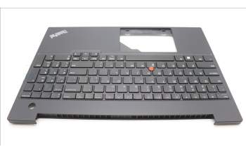 Lenovo 5M11H94747 C-Cover with keyboard,USA English,Black