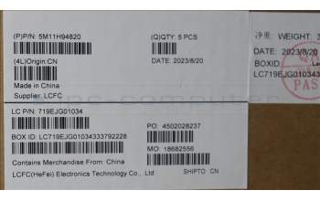 Lenovo 5M11H94820 MECH_ASM FRU KBD CCV BUL (LTN) UK BK