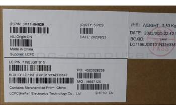 Lenovo 5M11H94829 MECH_ASM FRU KBD CCV THAI (LTN) US BK