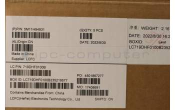 Lenovo 5M11H94931 MECH_ASM GP KBDBZL,EURO ENG,WL,BK/GY,CHY