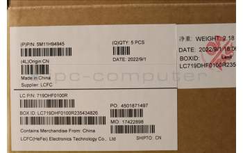 Lenovo 5M11H94945 MECH_ASM GP KBDBZL,NORDIC,WL,BK/GY,CHY