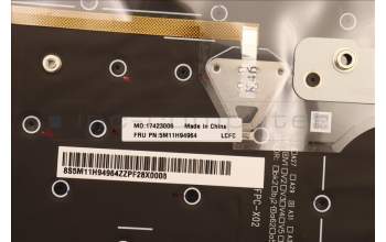 Lenovo 5M11H94964 MECH_ASM GP KBDBZL,DEN,WW,BK/GY,CHY