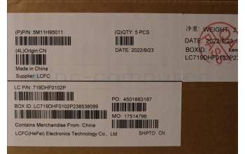 Lenovo 5M11H95011 MECH_ASM GP KBDBZL,IND ENG,WL,BK/BZ,CHY
