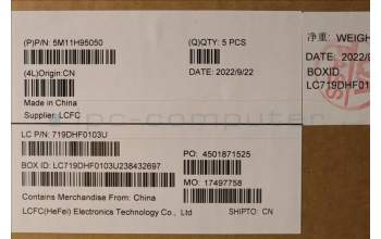 Lenovo 5M11H95050 MECH_ASM GP KBDBZL,KOR,WW,BK/BZ,CHY