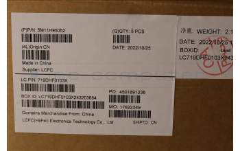 Lenovo 5M11H95052 MECH_ASM GP KBDBZL,NOR,WW,BK/BZ,CHY