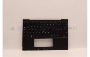 Lenovo 5M11H95054 C-Abdeckung mit Tastatur, Portugiesisch, Schwarz, Hintergrundbeleuchtung, WWAN