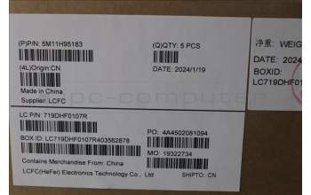 Lenovo 5M11H95183 MECH_ASM GP KBDBZL,EURO ENG,WW,BK/BZ,SRX