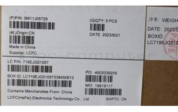 Lenovo 5M11J05729 MECH_ASM FRU KBD CCV UKE BL (CHY) UK BK