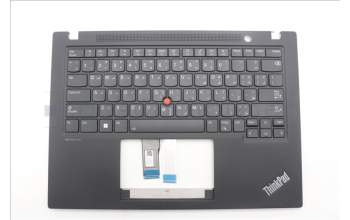 Lenovo 5M11J05850 C-Cover with keyboard, Arabic, Black, Backlight, US