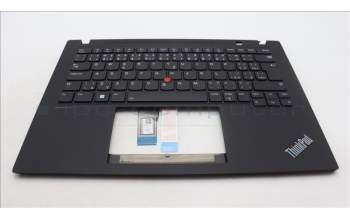 Lenovo 5M11J05870 C-Cover with keyboard, Czech Slovakian, Black, Backlight, UK
